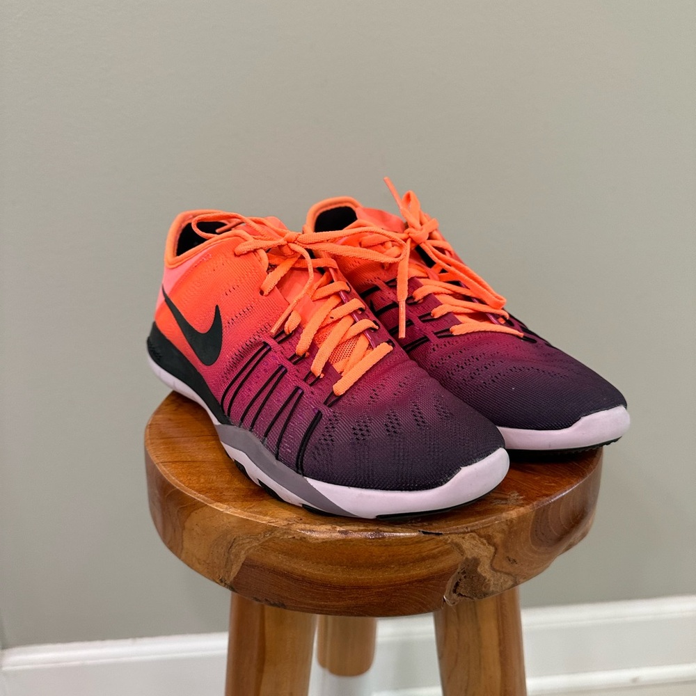 Nike Black and Orange Sneakers
